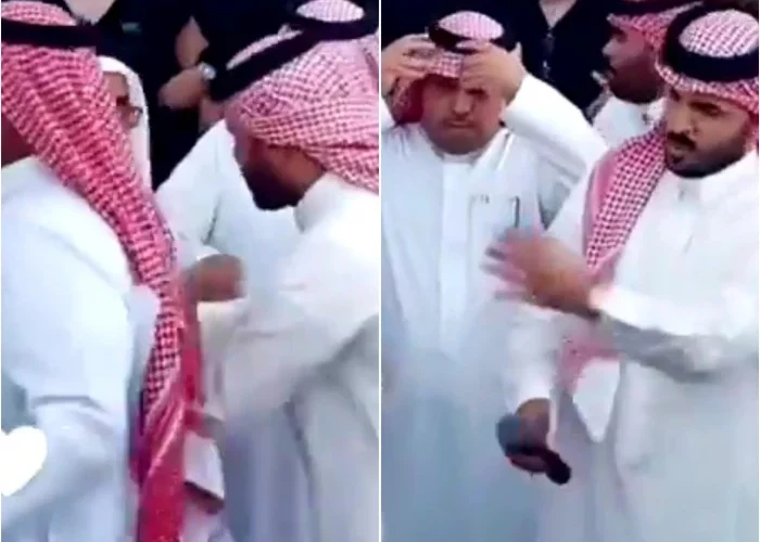 فضيحة فيديو غازي الذيابي في مهرجان الإبل بجادة الطائف… مافعله مع رجل مسن يشيب له الرأس !